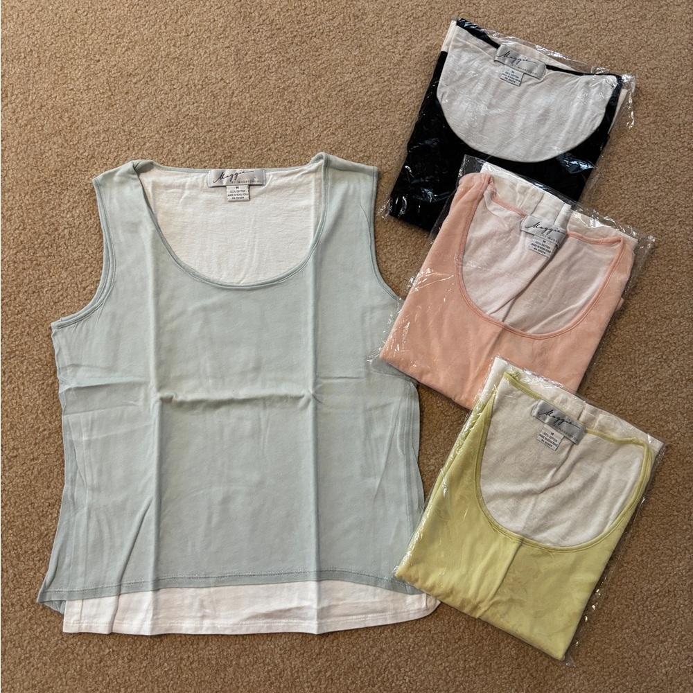 Magaschoni Layered Tank Top Bundle Size Medium